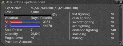 Signature for player Atar